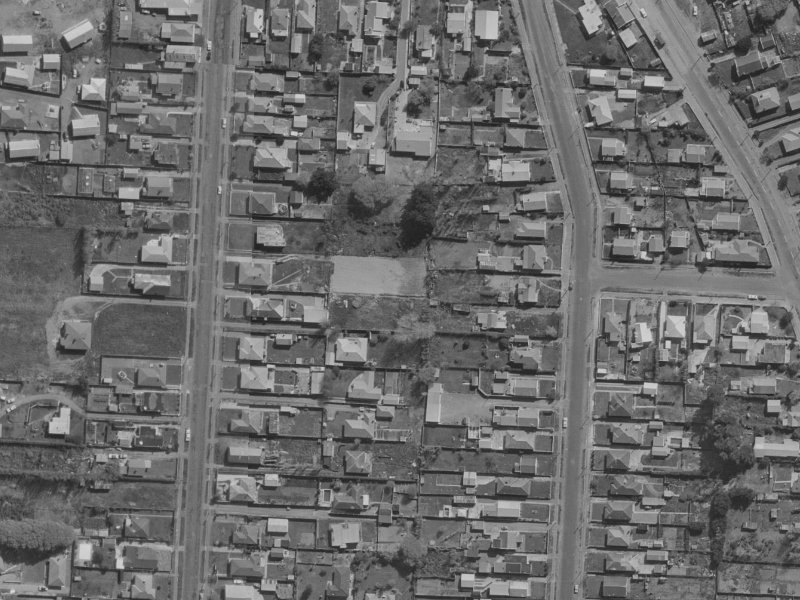 69C Palmers Road from the air, 1970-1974