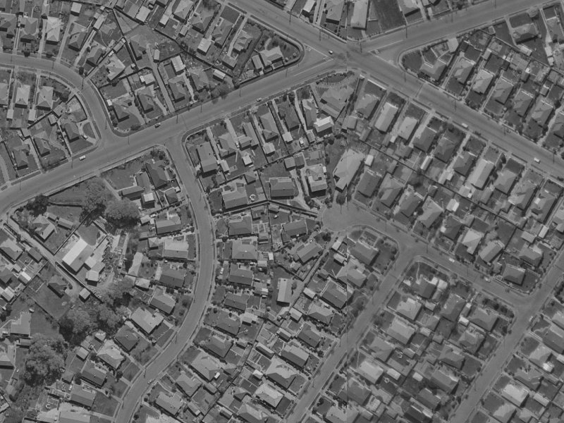 22 Sandringham Place from the air, 1970-1974