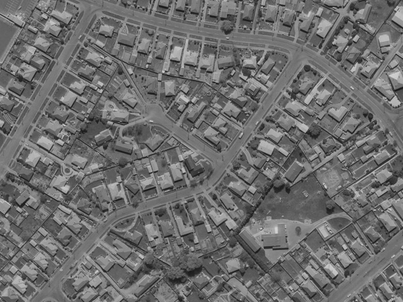 1 Merton Place from the air, 1970-1974