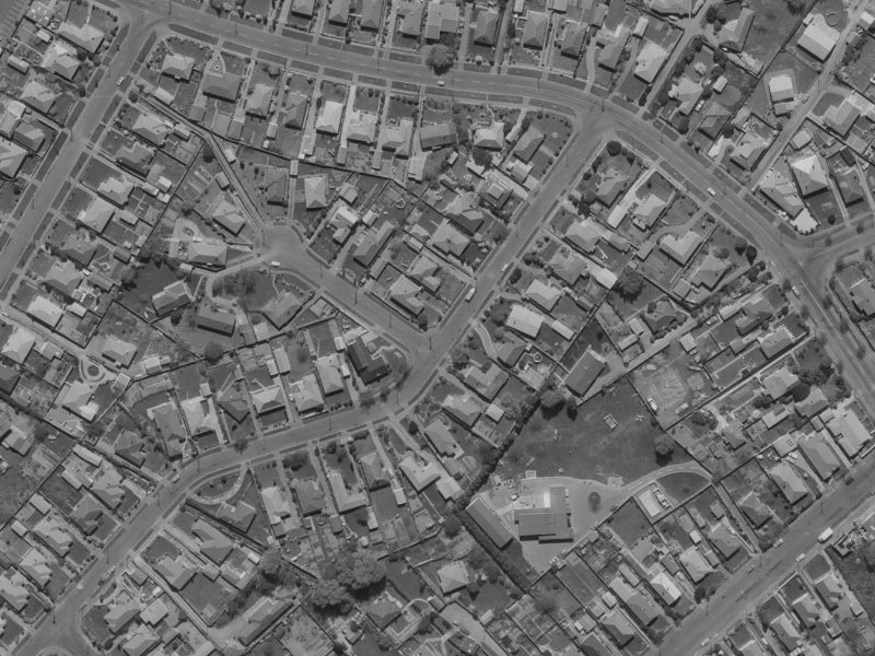 63 Hudson Street from the air, 1970-1974