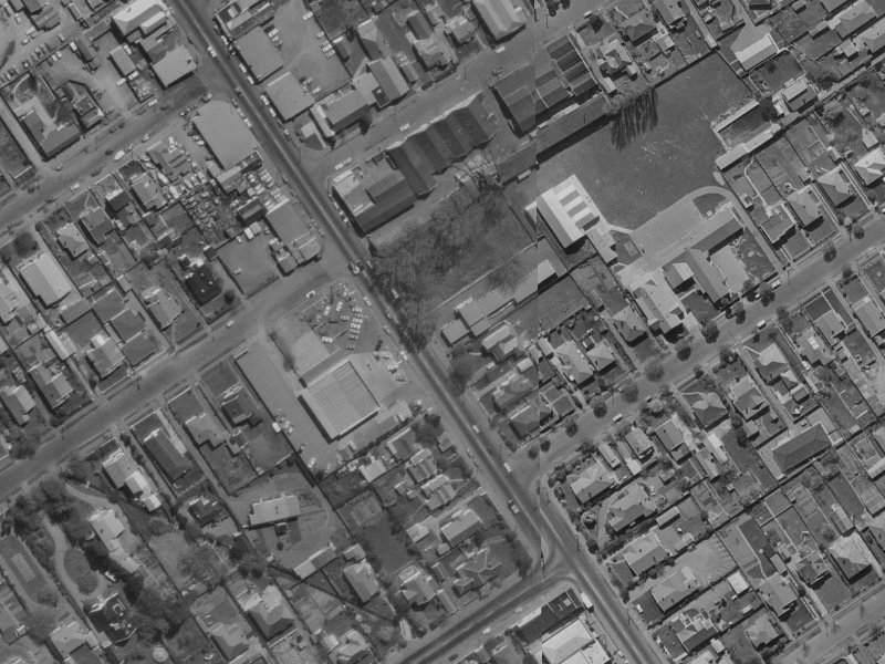 454 Papanui Road from the air, 1970-1974