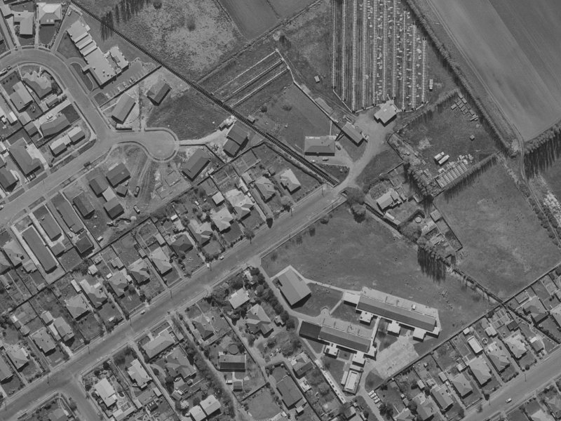 115 Paparoa Street from the air, 1970-1974