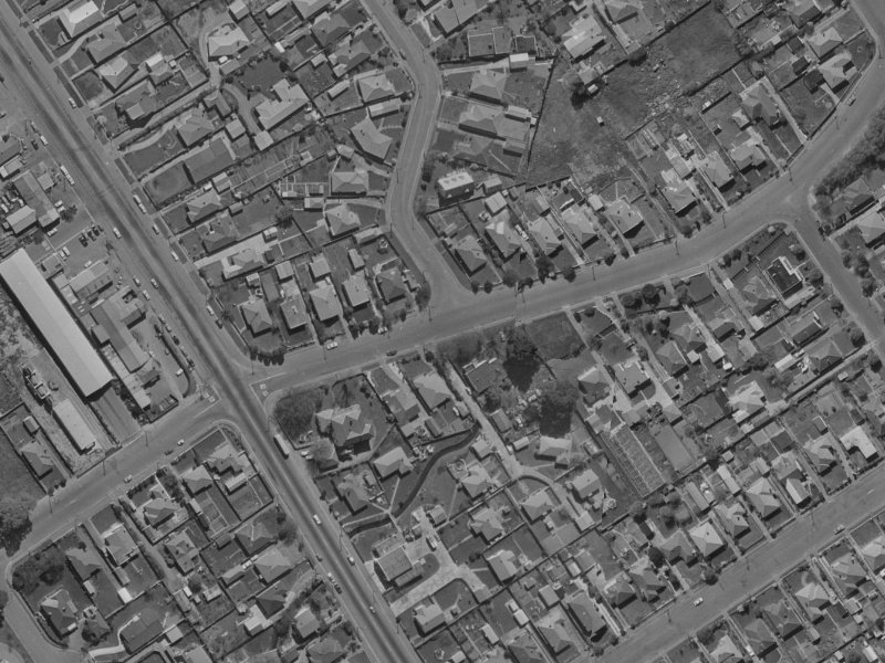 120 McFaddens Road from the air, 1970-1974