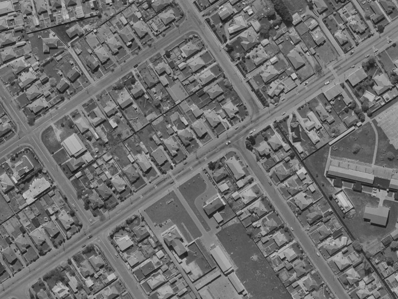 281 Innes Road from the air, 1970-1974