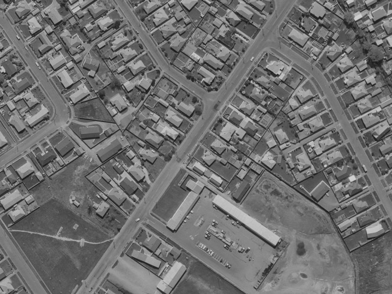 290 Westminster Street from the air, 1970-1974
