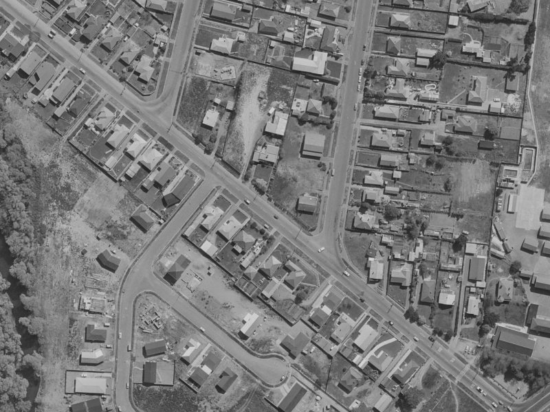 24 Lake Terrace Road from the air, 1970-1974