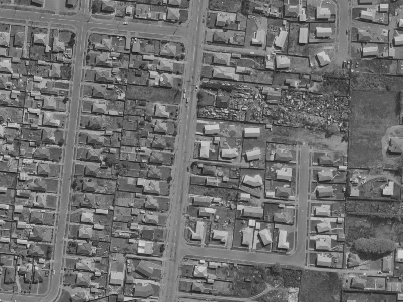 122 Bower Avenue from the air, 1970-1974