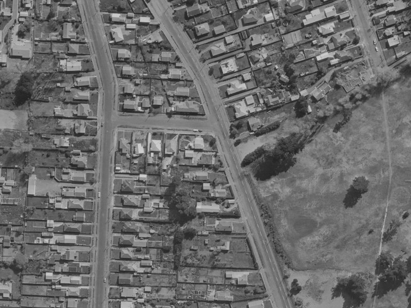 190 Keyes Road from the air, 1970-1974
