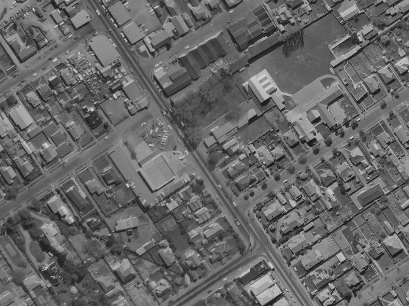 452 Papanui Road from the air, 1970-1974