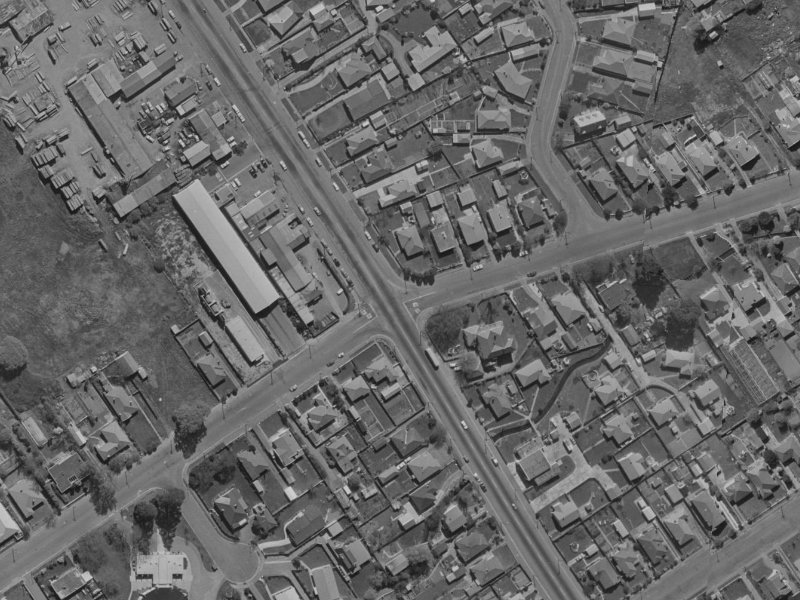 104 McFaddens Road from the air, 1970-1974