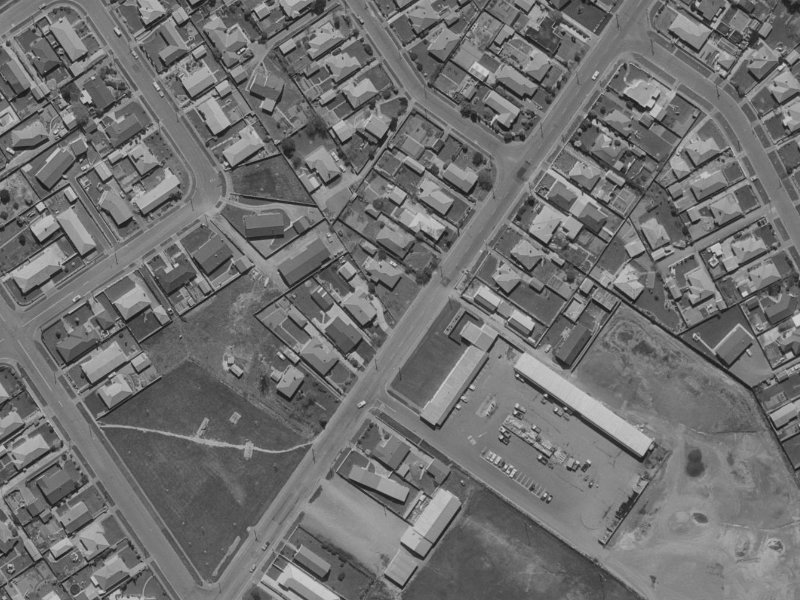 283 Westminster Street from the air, 1970-1974