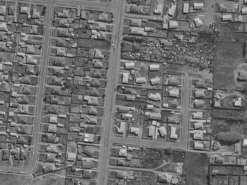 114 Bower Avenue from the air, 1970-1974