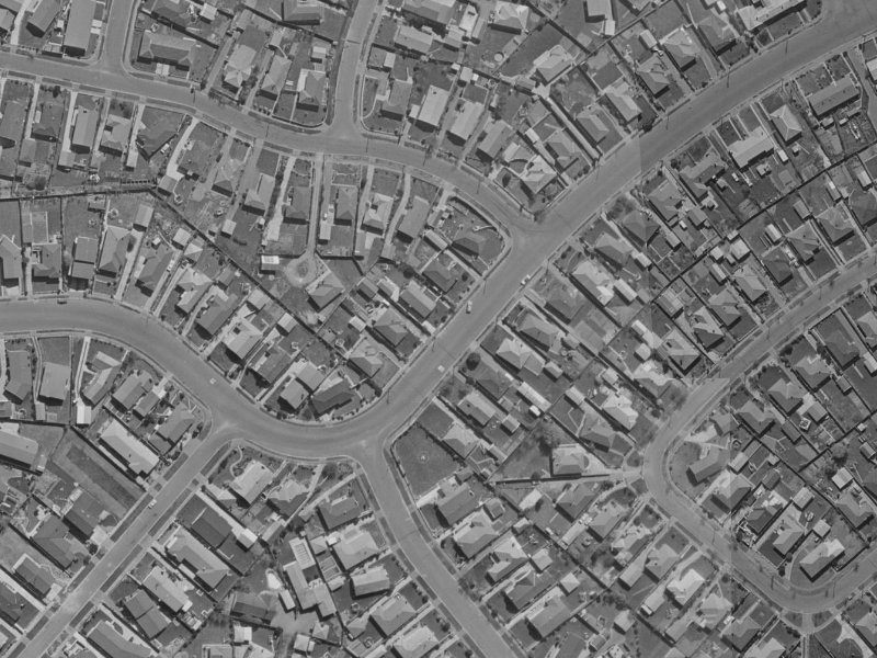 106 Kendal Avenue from the air, 1970-1974