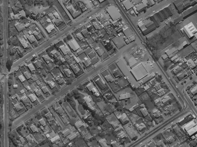 42A Blair Avenue from the air, 1970-1974