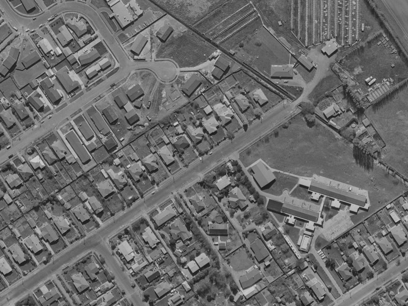 114 Paparoa Street from the air, 1970-1974