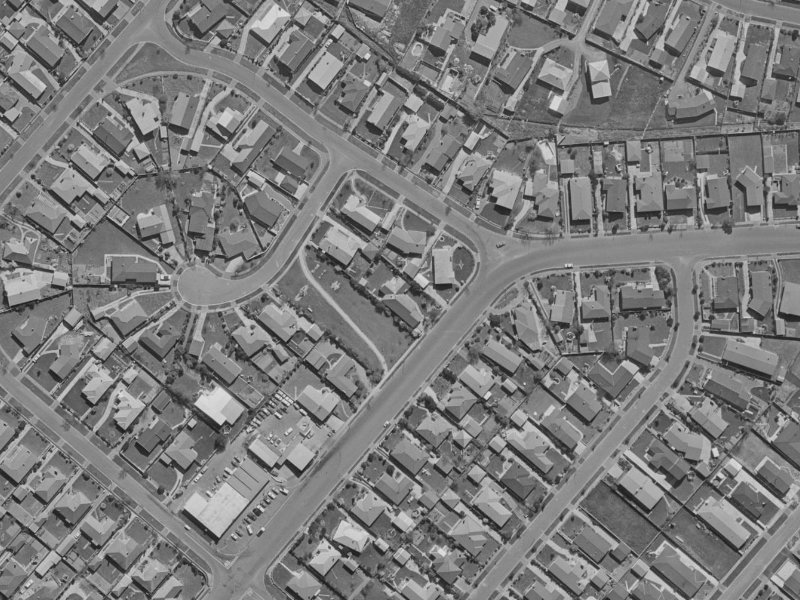 152 Kendal Avenue from the air, 1970-1974