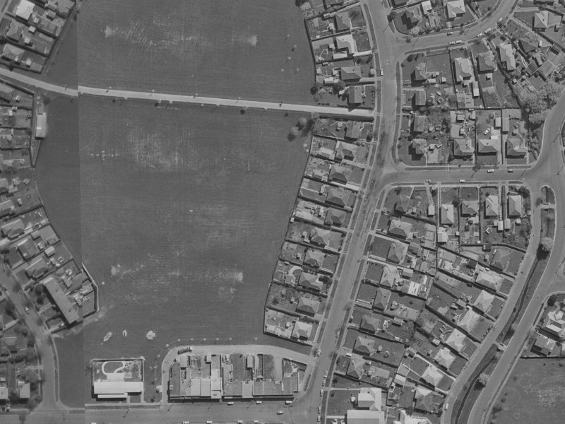 127 Emmett Street from the air, 1970-1974