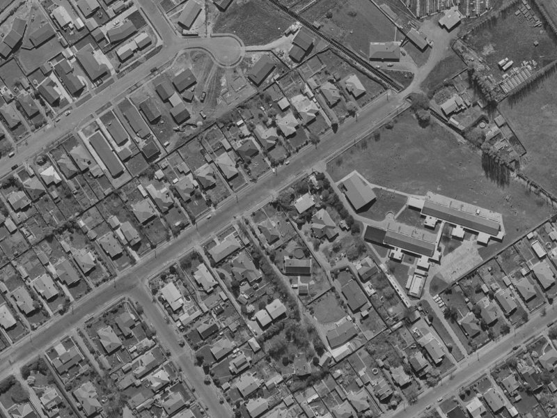 105 Paparoa Street from the air, 1970-1974