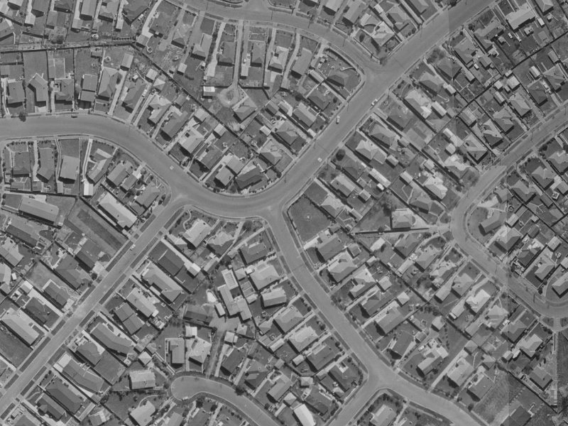 107 Kendal Avenue from the air, 1970-1974