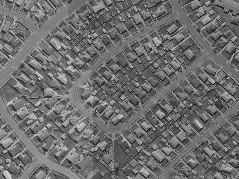 Appleby Crescent from the air, 1970-1974