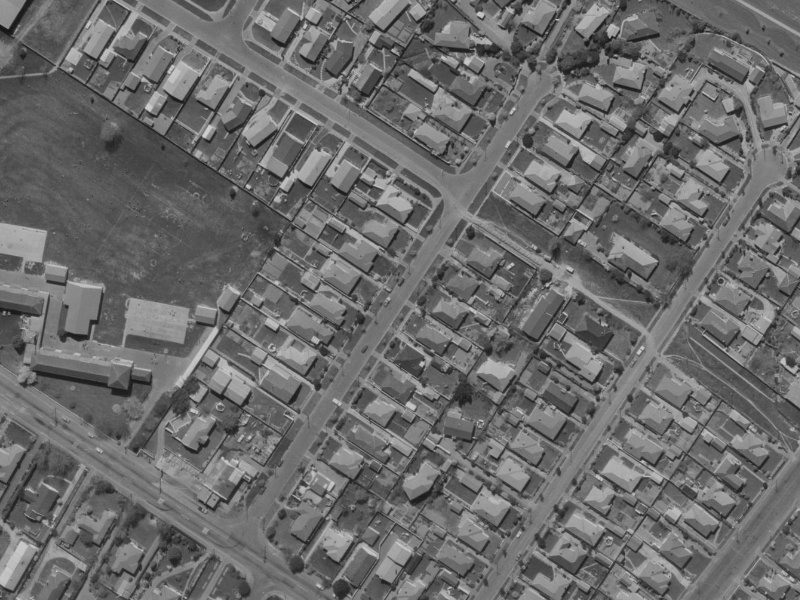 14 Manor Place from the air, 1970-1974