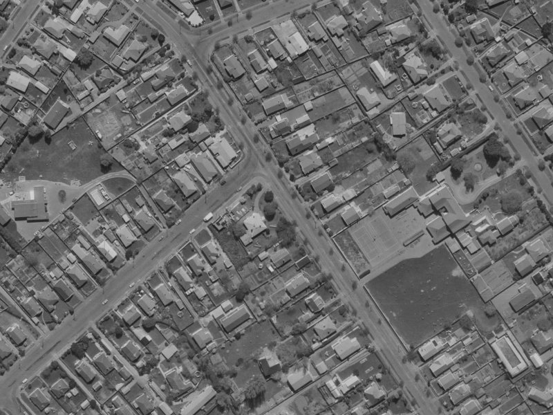 95 Condell Avenue from the air, 1970-1974