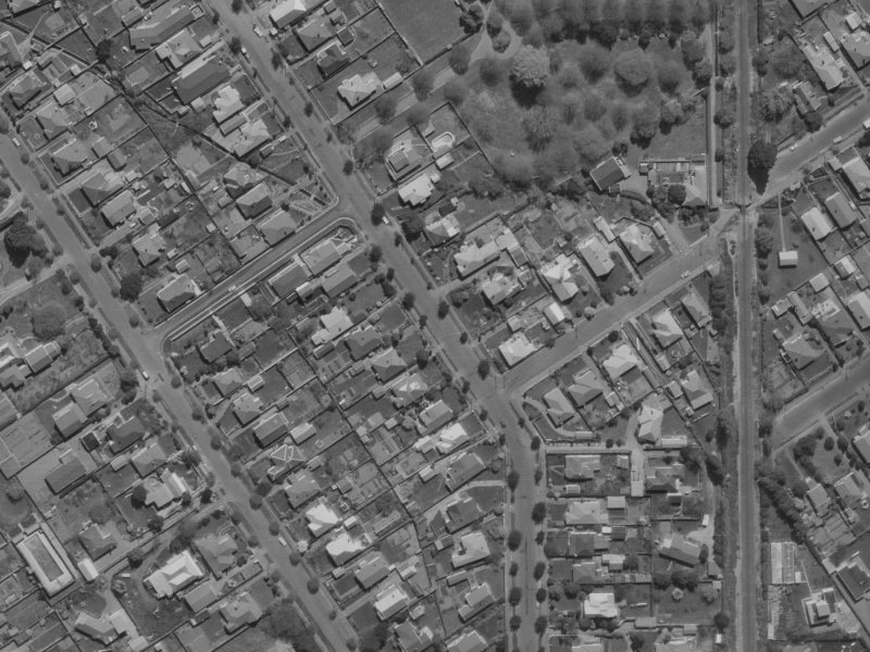 39 Saint James Avenue from the air, 1970-1974