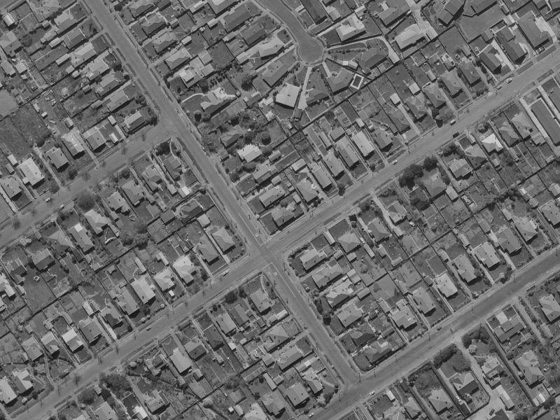 22 Rayburn Avenue from the air, 1970-1974