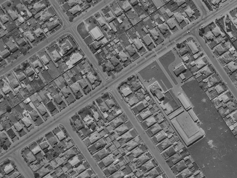 358 Innes Road from the air, 1970-1974