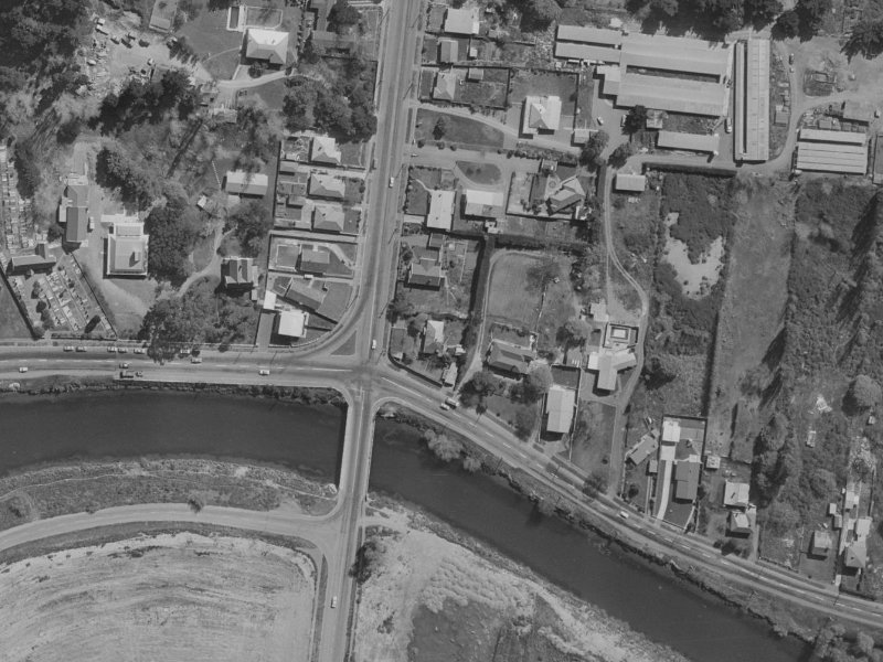 4A Bassett Street from the air, 1970-1974