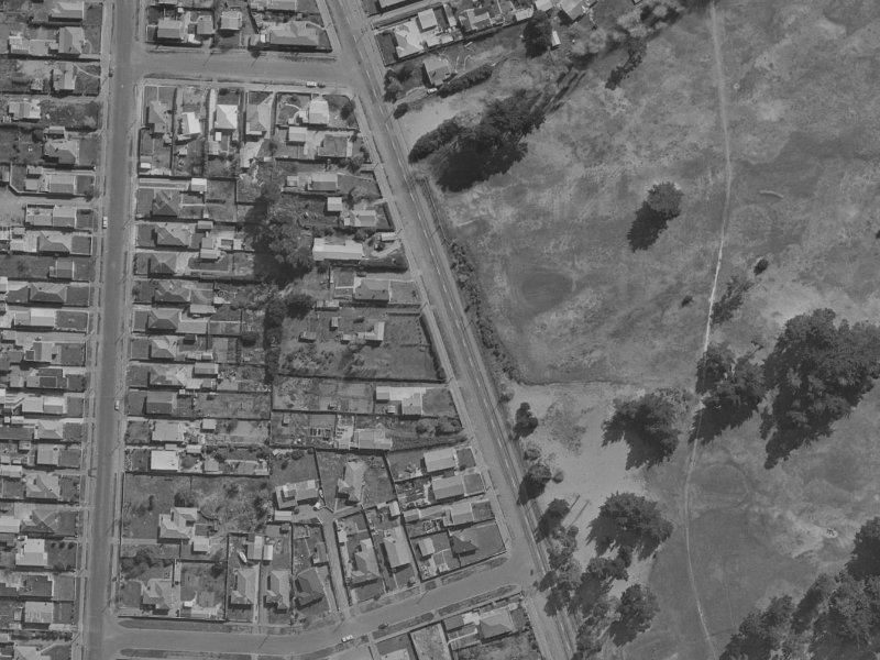 206 Keyes Road from the air, 1970-1974