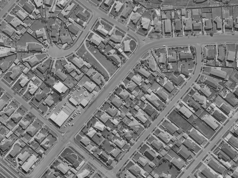 157 Kendal Avenue from the air, 1970-1974