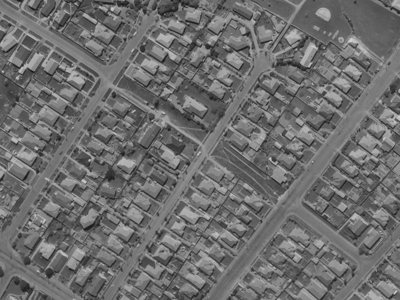 27 Torquay Place from the air, 1970-1974