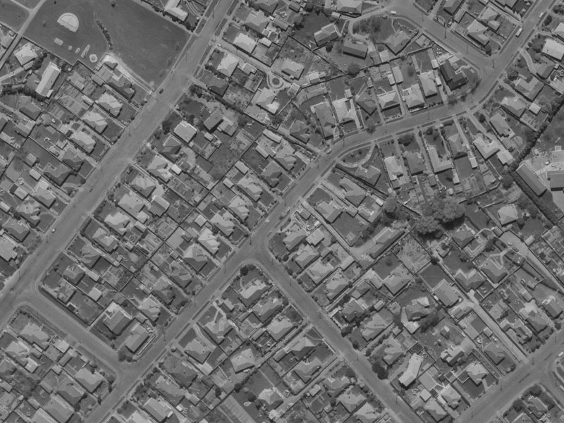 36 Hudson Street from the air, 1970-1974