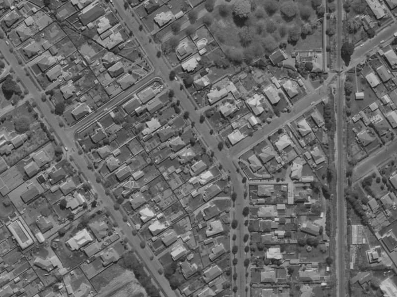 35 Saint James Avenue from the air, 1970-1974