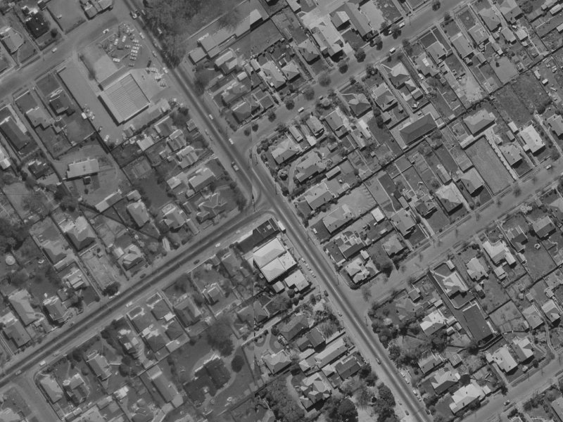 440A Papanui Road from the air, 1970-1974