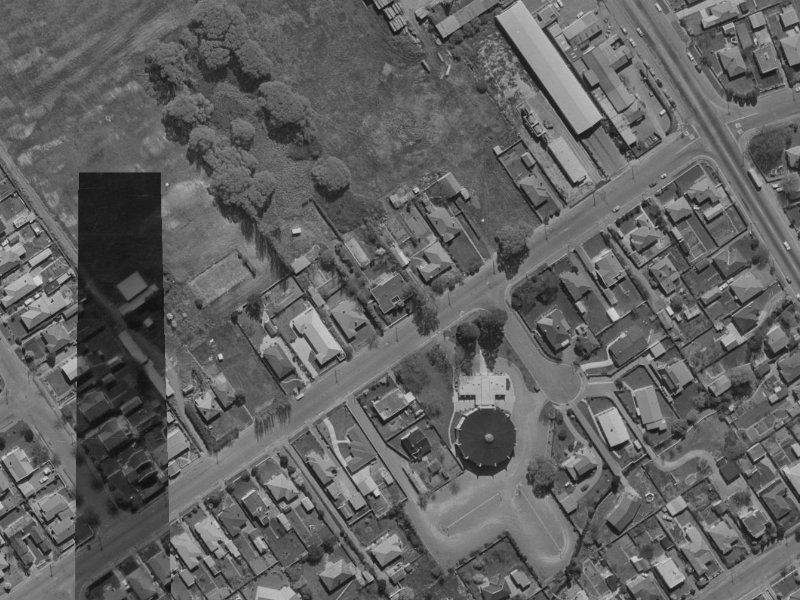 59 McFaddens Road from the air, 1970-1974