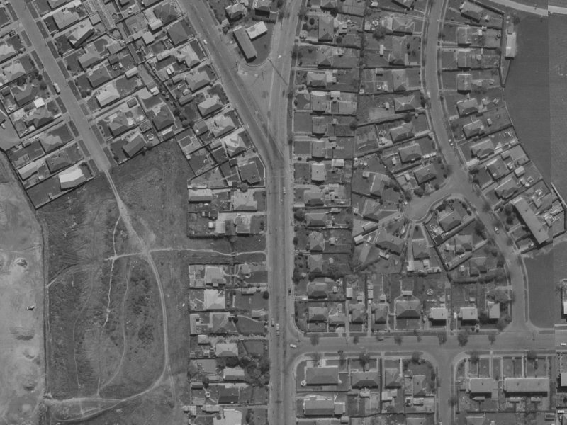 314 Hills Road from the air, 1970-1974