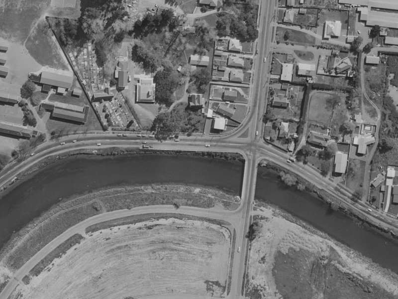 299 New Brighton Road from the air, 1970-1974