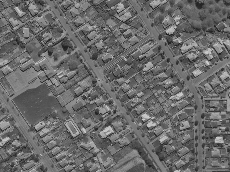 50 Windermere Road from the air, 1970-1974