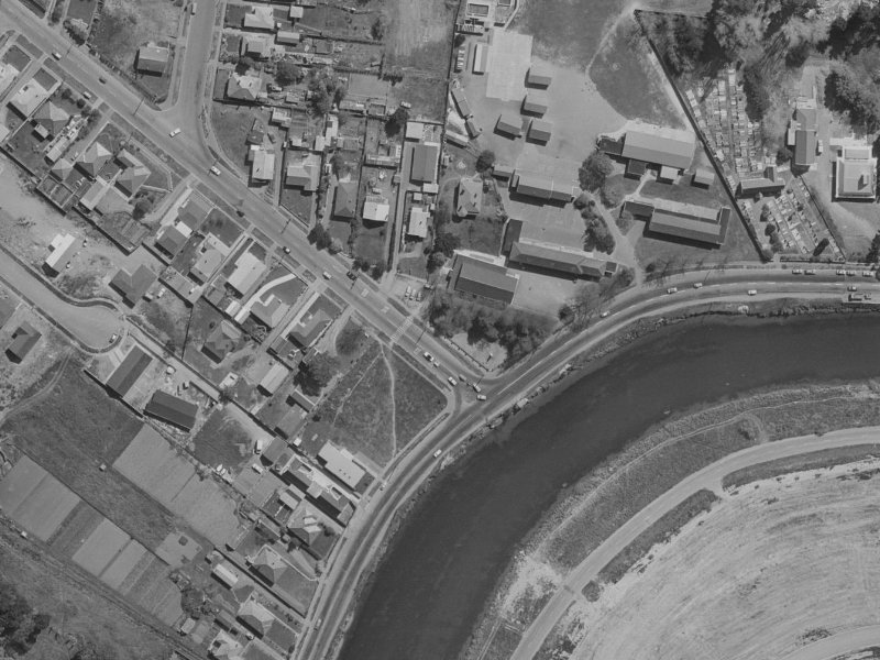 1-3 Lake Terrace Road from the air, 1970-1974