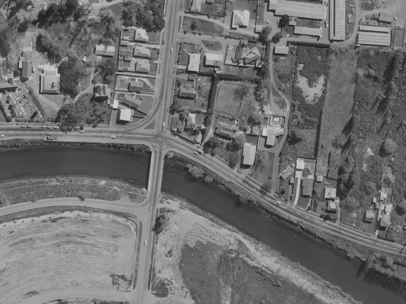 315 New Brighton Road from the air, 1970-1974
