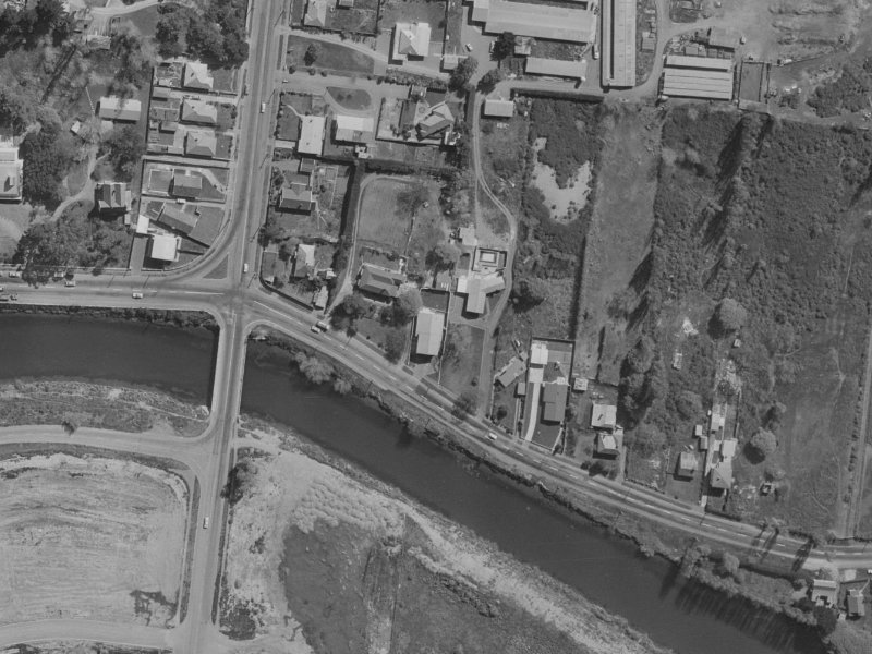 311A New Brighton Road from the air, 1970-1974