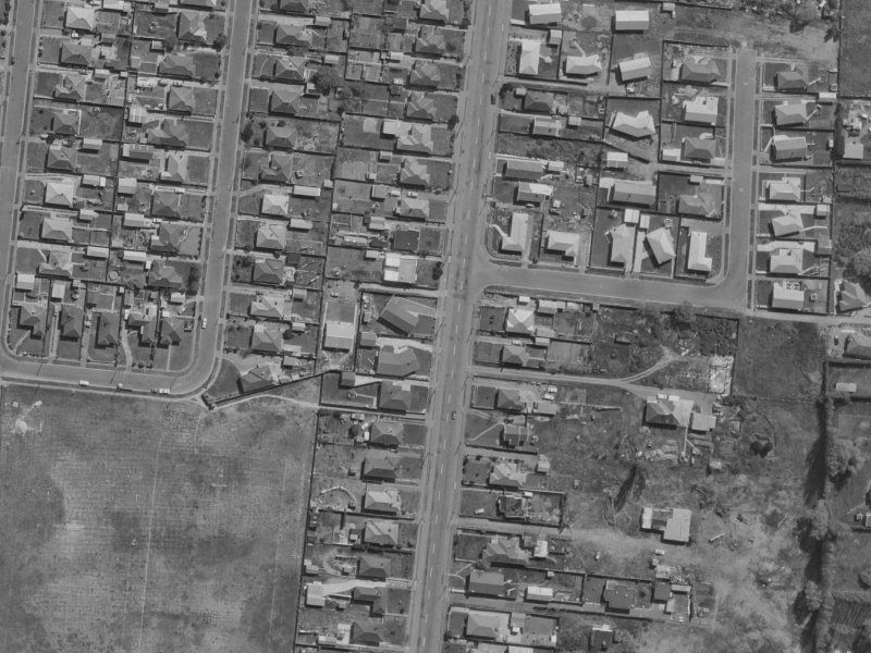 93 Bower Avenue from the air, 1970-1974