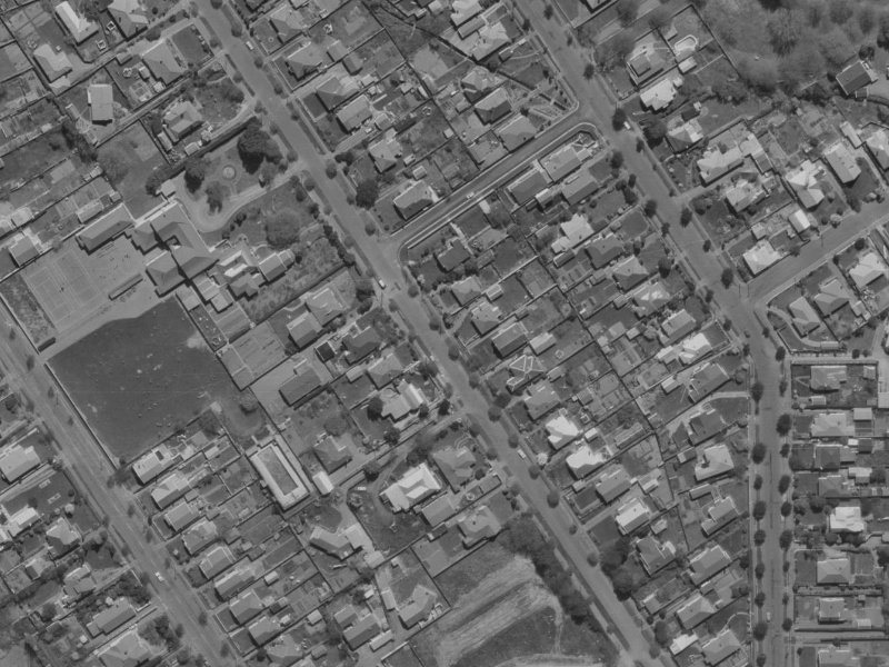 Windermere Road from the air, 1970-1974