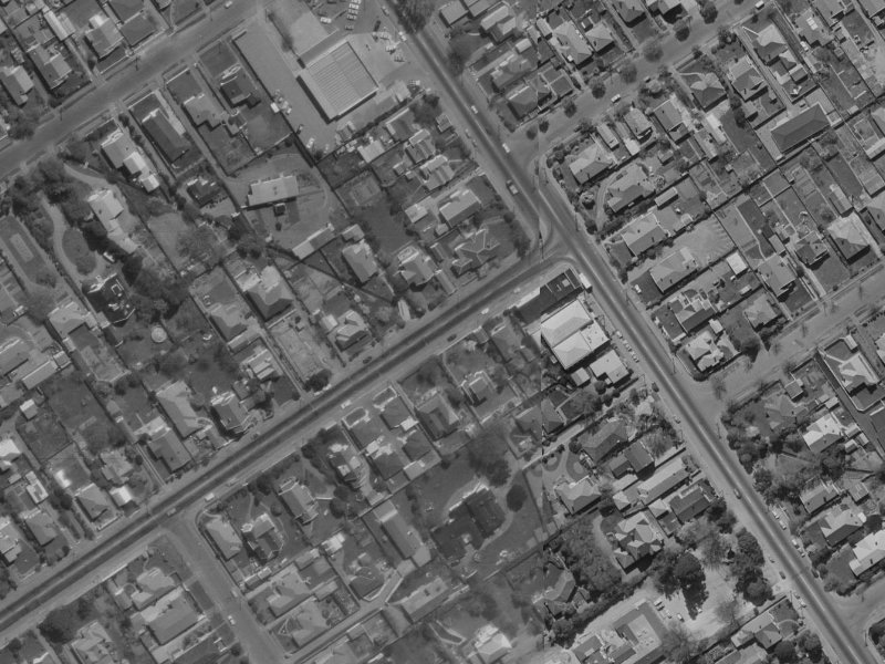 196 Blighs Road from the air, 1970-1974