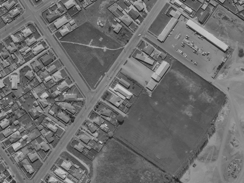268 Westminster Street from the air, 1970-1974