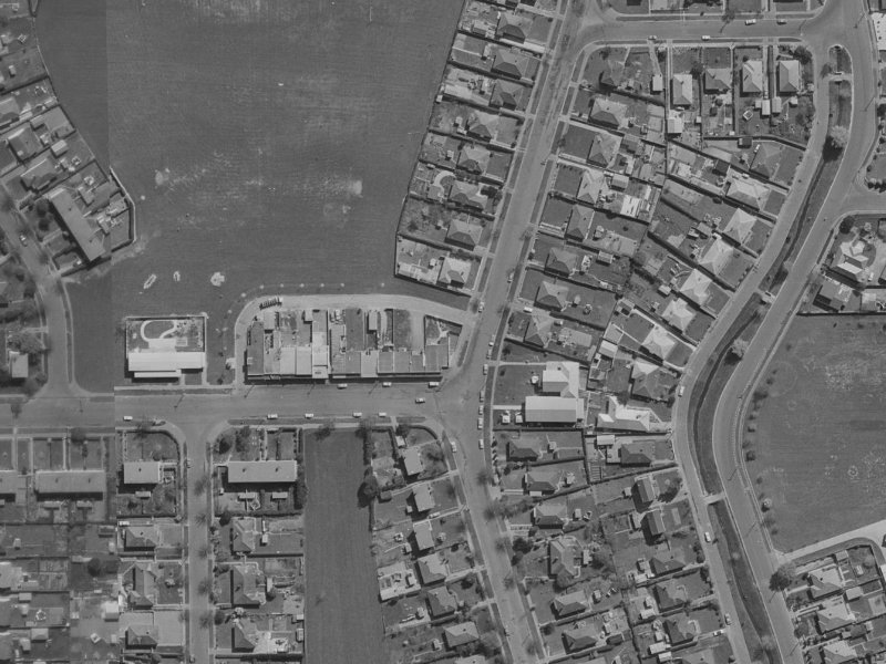 43 Acheson Avenue from the air, 1970-1974