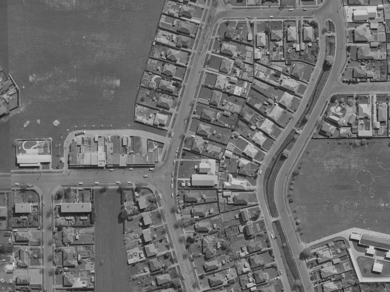 110 Emmett Street from the air, 1970-1974
