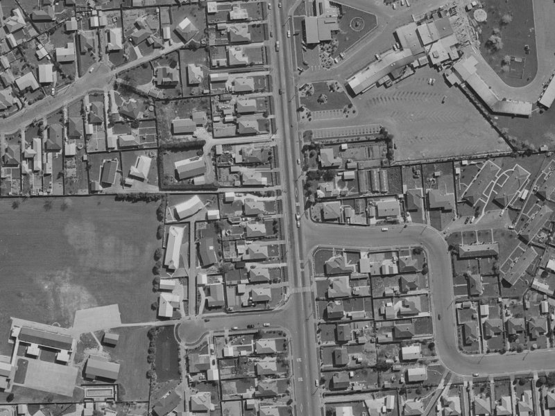 101 Marshland Road from the air, 1970-1974